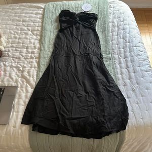 Princess Polly NWT Black Midi Dress